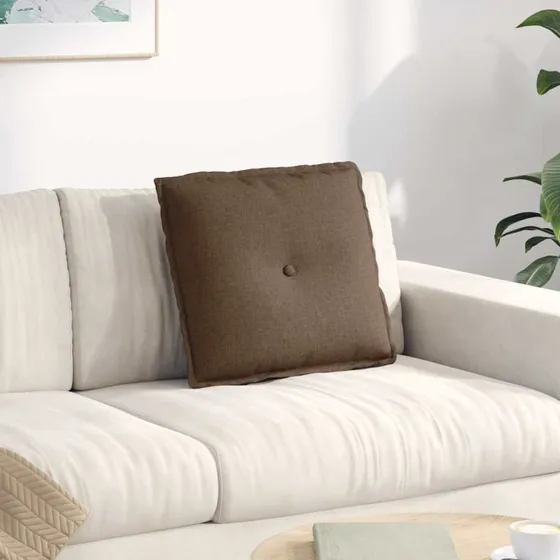 vidaXL Rygpude Brun 50 x 19 x 45 cm