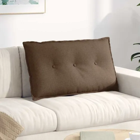 vidaXL Rygpude Brun 80 x 19 x 50 cm