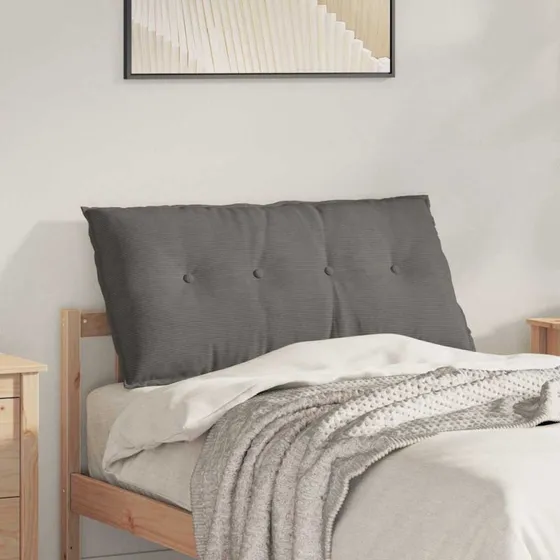 vidaXL Rygpude Lysegrå 100 x 50 cm Velourstof
