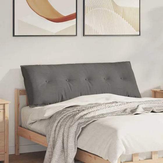 vidaXL Rygpude Lysegrå 140 x 50 cm Velourstof