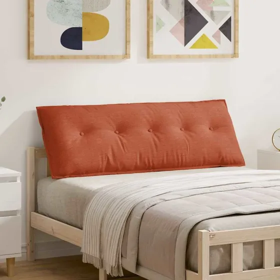 vidaXL Rygpude Rød Orange 140 x 50 cm Velourstof