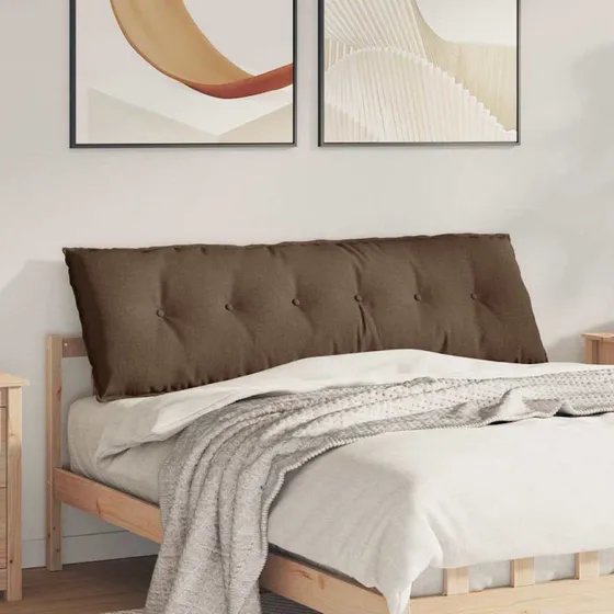 vidaXL Rygpude Brun 160 x 19 x 50 cm