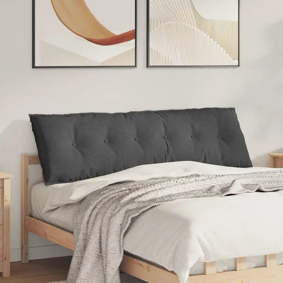 vidaXL Rygpude Mørkegrå 160 x 50 cm Velourstof