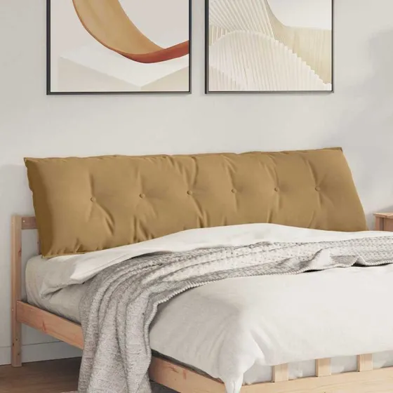vidaXL Rygpude Brun 180 x 50 cm Cordfløjl
