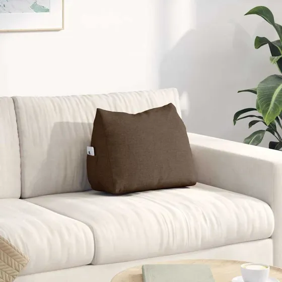 vidaXL Rygpude Brun 45 x 20 x 35 cm