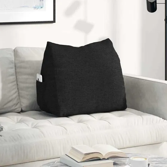 vidaXL Rygpude Sort 60 x 20 x 50 cm