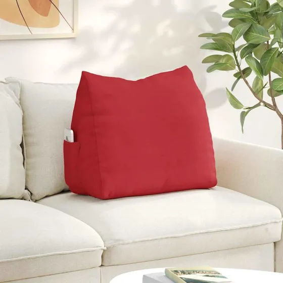 vidaXL Rygpude Rød 60 x 20 x 50 cm Stof