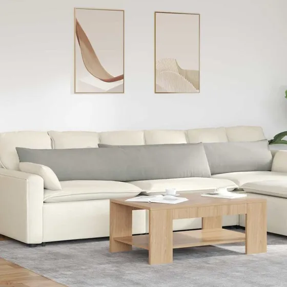 vidaXL Sofapuder 2 pcs Lysegrå 200 x 40 cm