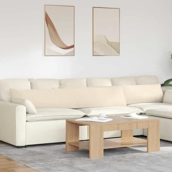 vidaXL Sofapuder 2 stk Beige 200 x 40 cm Stof