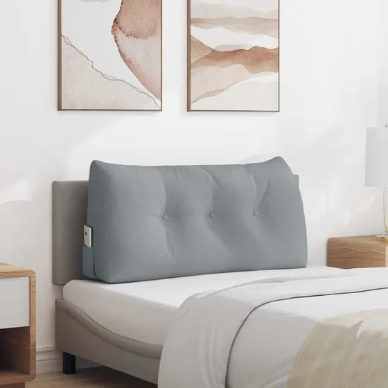 vidaXL Rygpude Lysegrå 100 x 24 x 50 cm