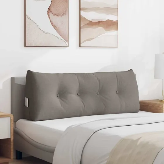 vidaXL Rygpude Gråbrun 120 x 24 x 50 cm