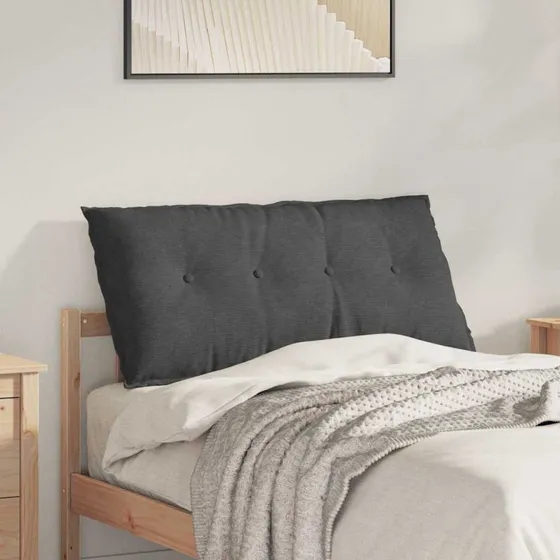 vidaXL Rygpude Mørkegrå 100 x 50 cm Velourstof