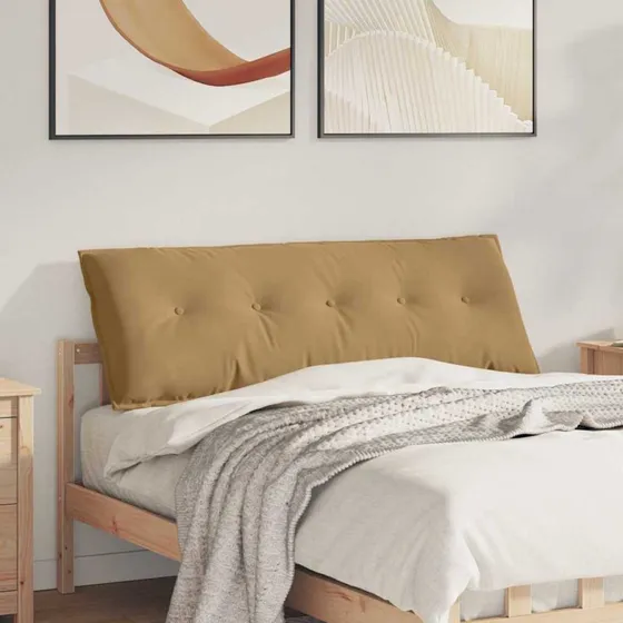 vidaXL Rygpude Brun 140 x 50 cm Cordfløjl