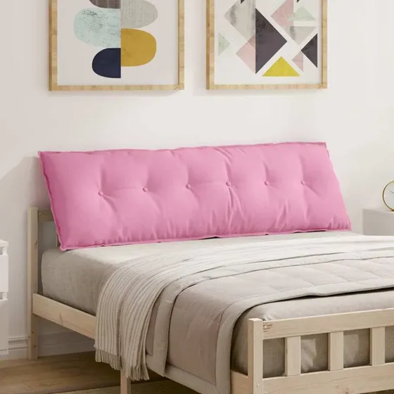 vidaXL Rygpude Lyserød 160 x 19 x 50 cm