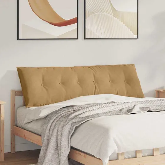 vidaXL Rygpude Brun 160 x 50 cm Cordfløjl