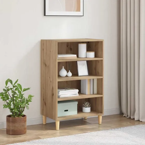 vidaXL Sideboard Artisan Egetræ 57 x 35 x 89,5 cm