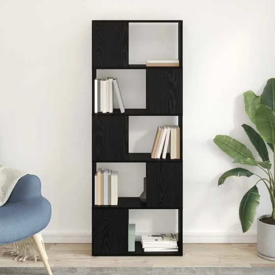 vidaXL Vægmonteret TV-møbelsæt 60 x 24 x 156 cm Sort Konstrueret træ