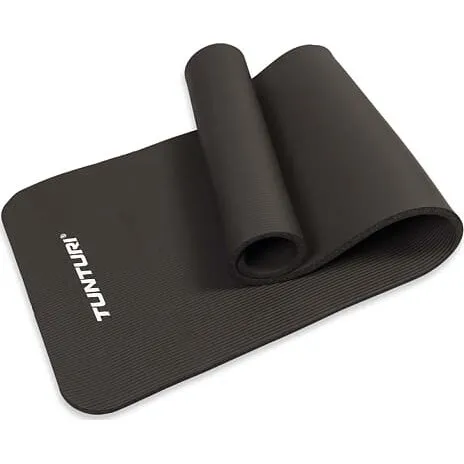 Tunturi træningsmåtte 180 x 60 cm - sort