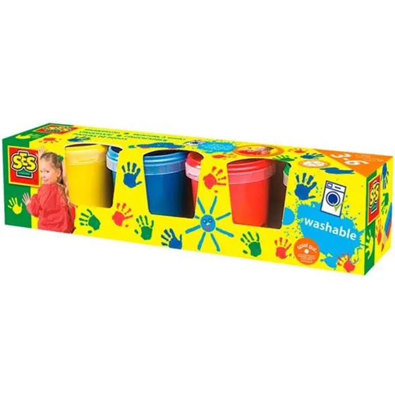 SES Creative Fingermaling 4x145 ml (4 farver)