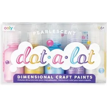 Dot-A-Lot 3D-maling perlemor — 5 x 30 ml