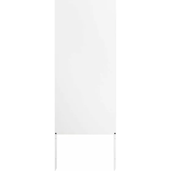 vidaXL Haveprivatlivsskærm Fretwork Hvid 50 x 140 cm Koldvalset Stål