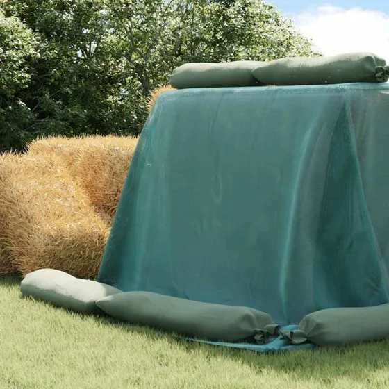 vidaXL Siloafdækning Grøn 12 x 5 m HDPE