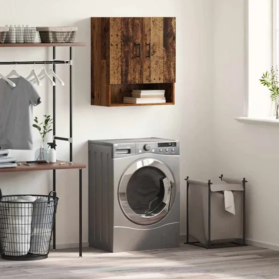 vidaXL Vægskab Gammelt Træ 60x31x70 cm Konstrueret Træ
