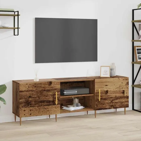 Gammelt Træ TV-skab 150x30x50 cm Konstrueret Træ