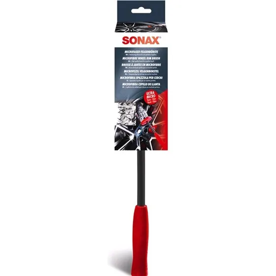 SONAX Microfibre Fælgbørste – langt håndtag, skridsikker