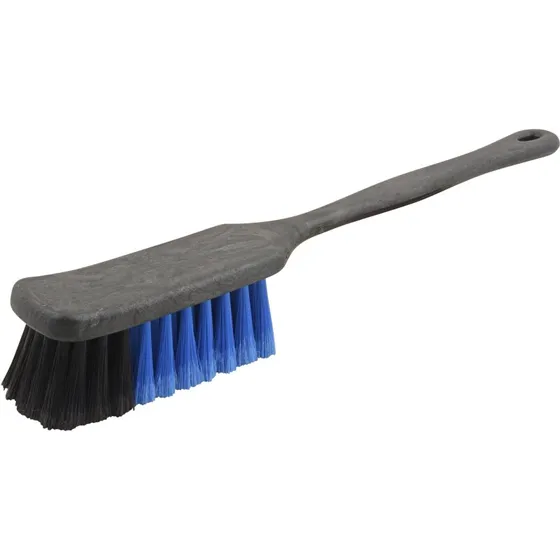 Vaskebørste til stel lang 42 cm, sort/blå (6,3 cm børste)