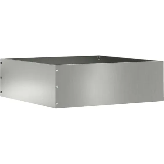 vidaXL Plænekant Sølv 40 x 40 x 13 cm Galvaniseret Stål