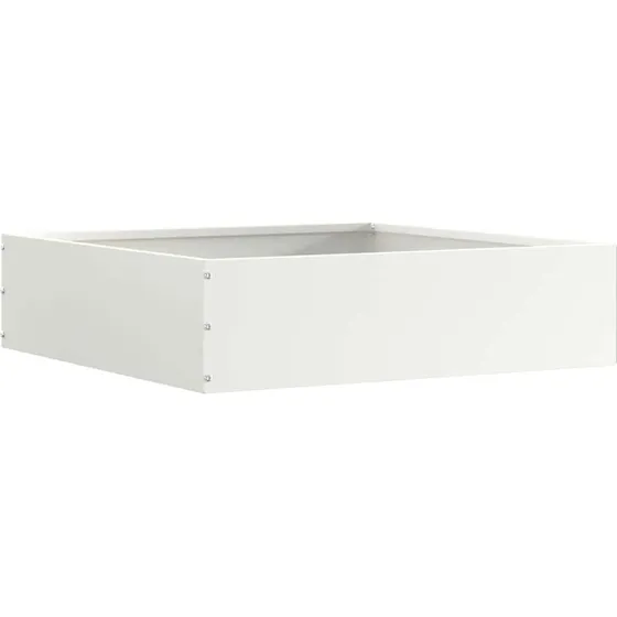 vidaXL Plænekant Hvid 50 x 50 x 13 cm Stål