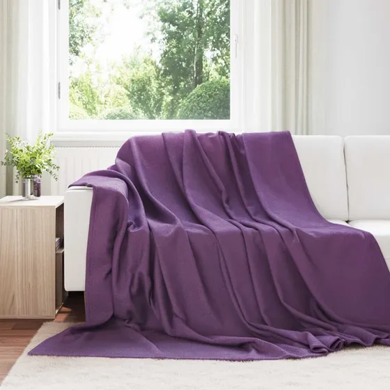 vidaXL Lilla Fleece Plaid 240 x 220 cm