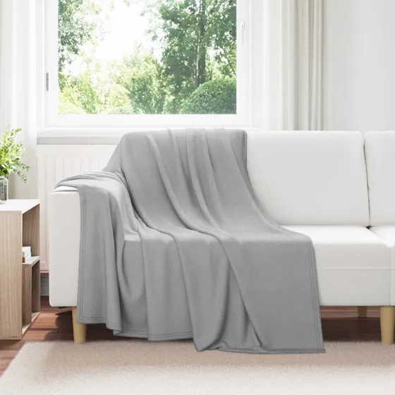 vidaXL Kastetæpper 24 stk Grå 200 x 150 cm Fleece