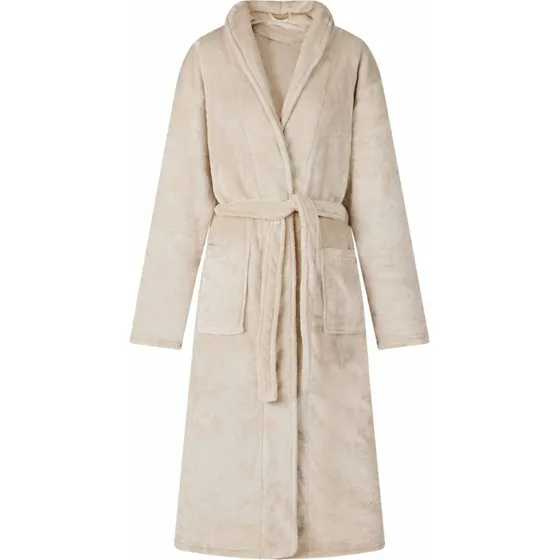 vidaXL Badekåbe uden hætte Beige XXXL Flannel