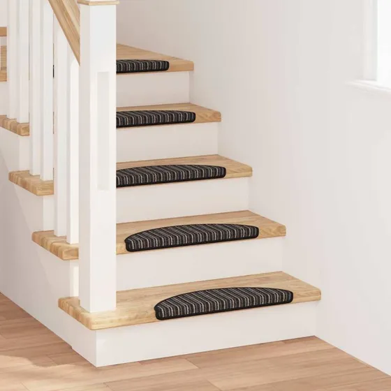 vidaXL Selvklæbende Trappemåtter 15 stk Antracit 56 x 17 x 3 cm