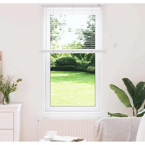 vidaXL Hvid Aluminium Venetianske Persienner 130 x 70 cm