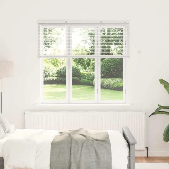 vidaXL Hvid Aluminium Venetianske Persienner 130 x 150 cm