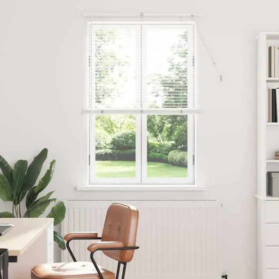 vidaXL Hvid Aluminium Venetianske Persienner 175 x 90 cm