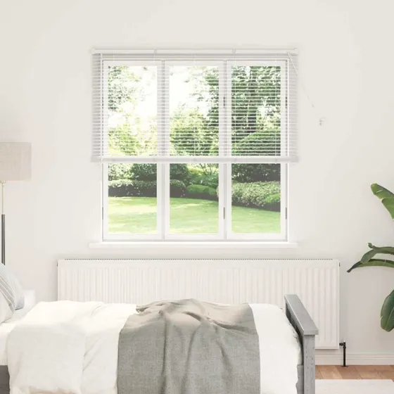 vidaXL Hvid Aluminium Venetianske Persienner 175 x 145 cm