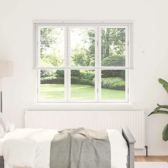 vidaXL Hvid Aluminium Venetianske Persienner 175 x 160 cm