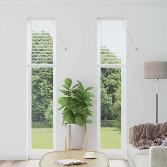 vidaXL Hvid Aluminium Venetianske Persienner 220 x 40 cm