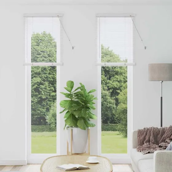 vidaXL Hvid Aluminium Venetianske Persienner 220 x 55 cm