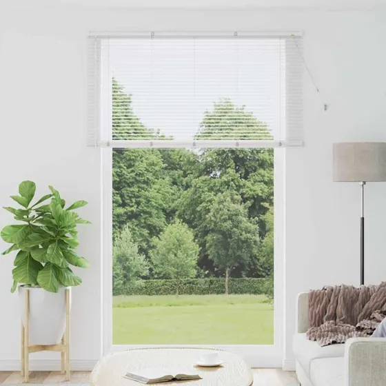vidaXL Hvid Aluminium Venetianske Persienner 220 x 145 cm