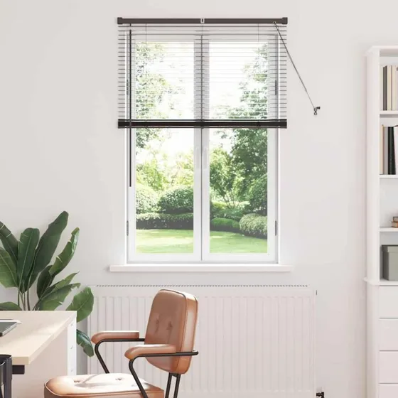 vidaXL Persienner Sort 130 x 95 cm Aluminium