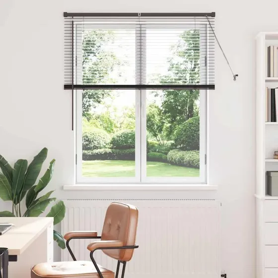 vidaXL Persienner Sort 130 x 115 cm Aluminium