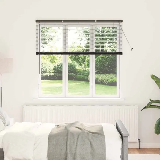 vidaXL Persienner Sort 130x140 cm Aluminium