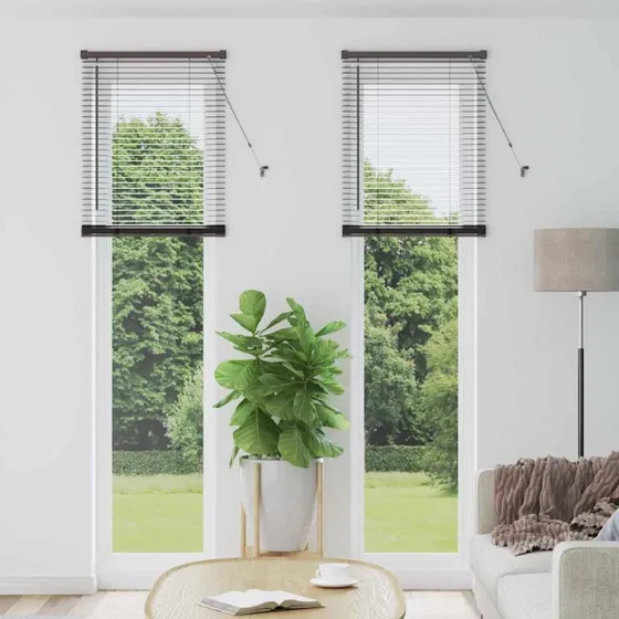 vidaXL Persienner Sort 220 x 65 cm Aluminium