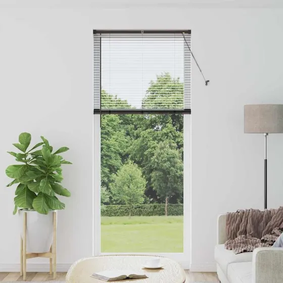 vidaXL Persienner Sort 220 x 85 cm Aluminium