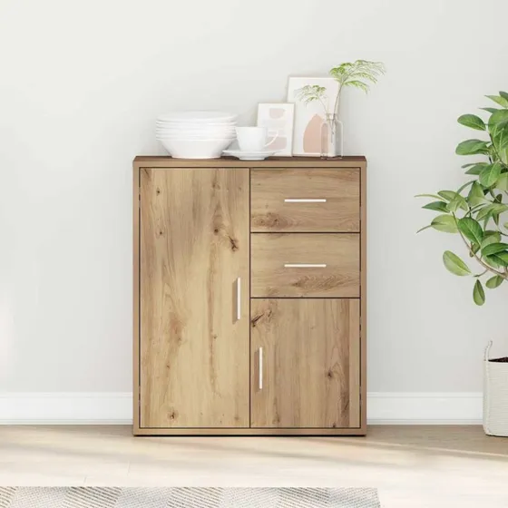 vidaXL Sideboard Artisan Egetræ 60 x 31 x 70 cm